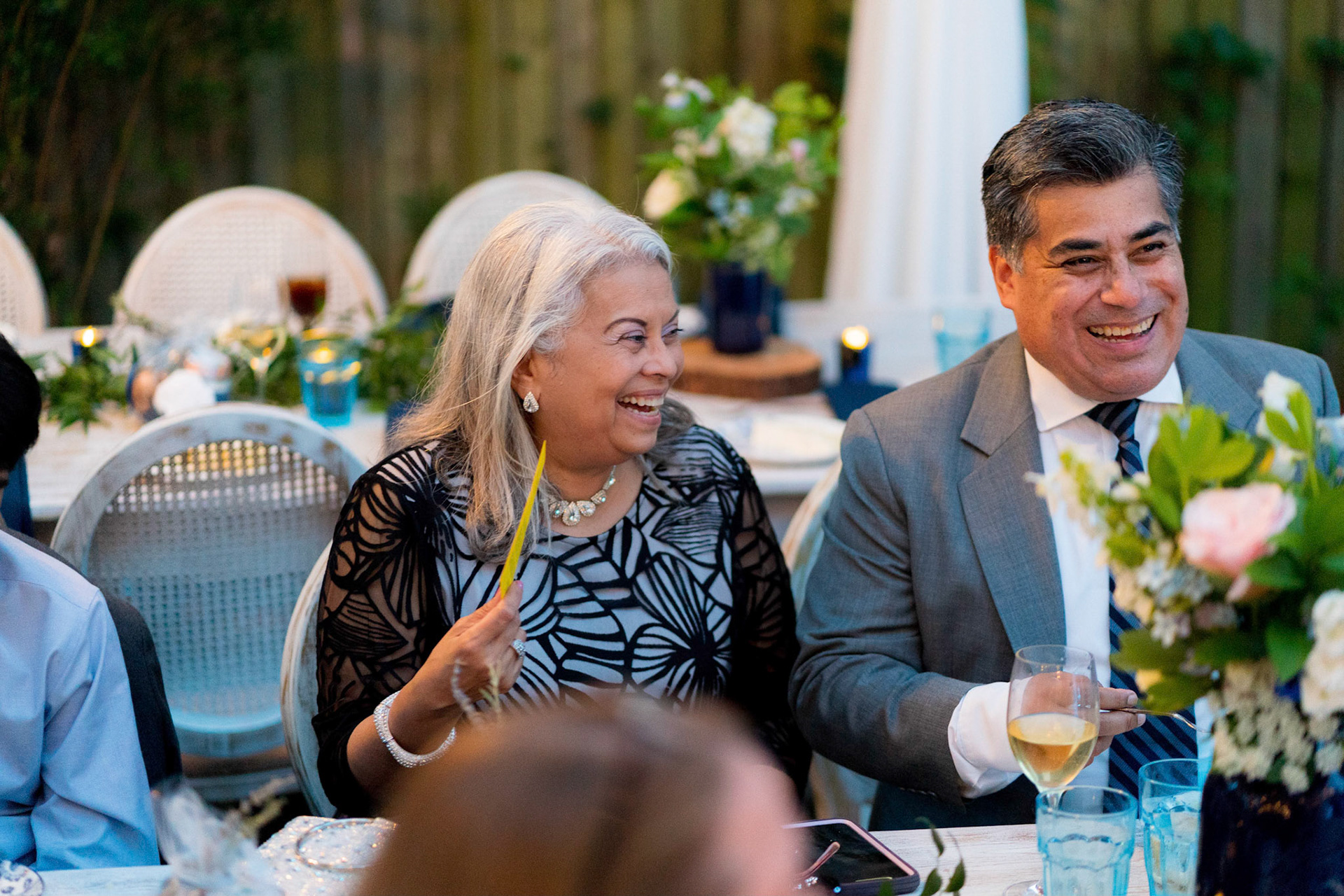 Marina and Mike’s intimate wedding at their home in Arlington, VA.