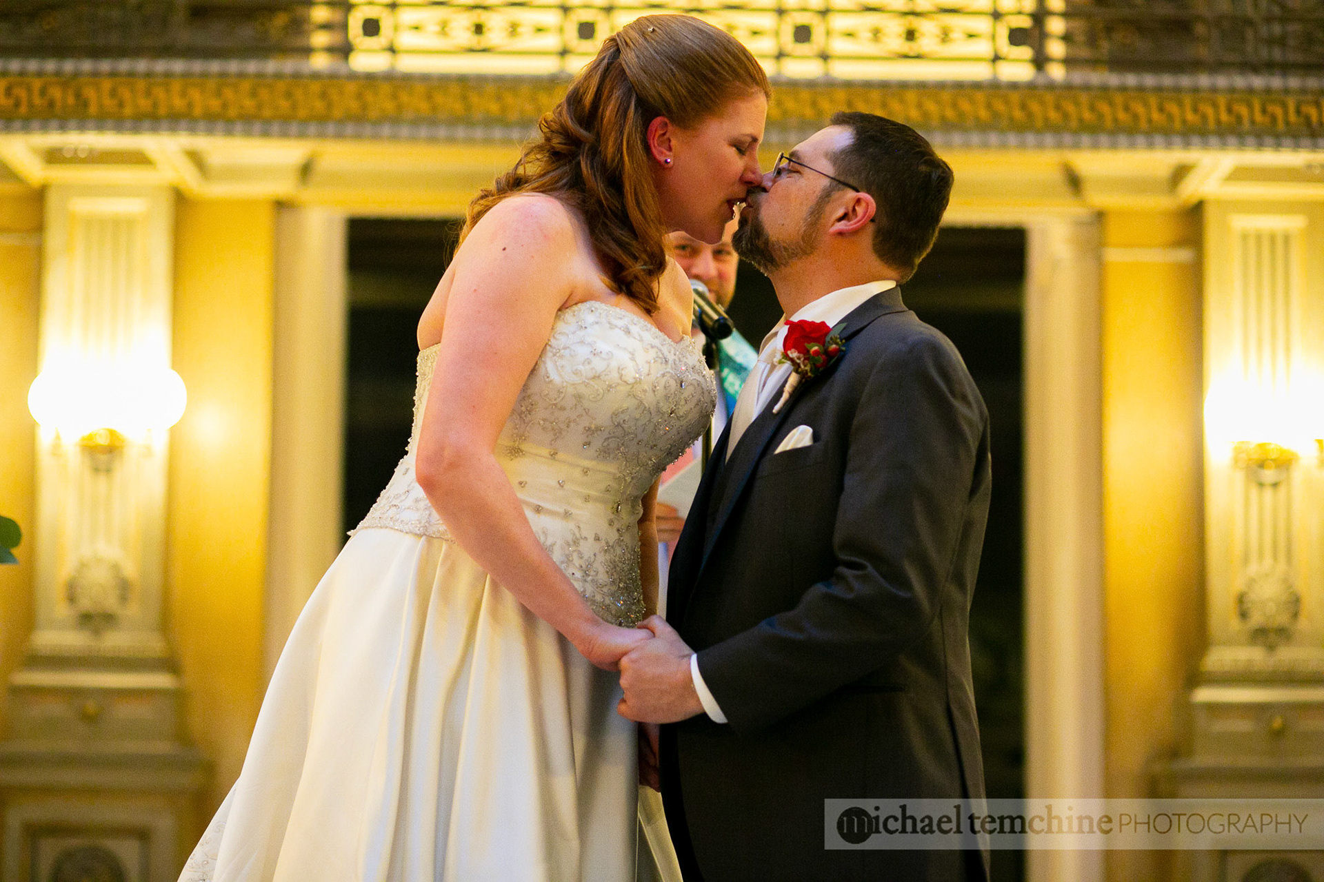 Denise and Sylvain's Peabody Institute wedding on March 2, 2019 in Baltimore, MD