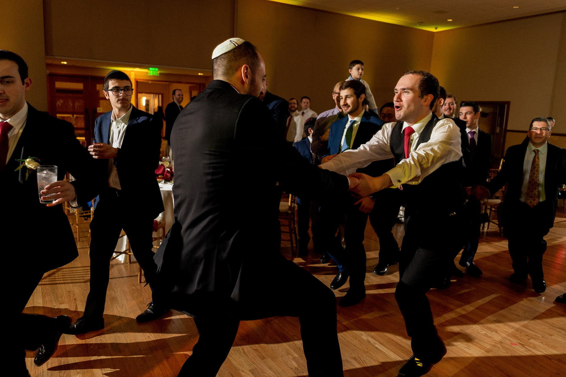 Wedding of Rebecca and Elliot at Beth Tfiloh in Pikesville, MD on Sunday, December 12, 2021.