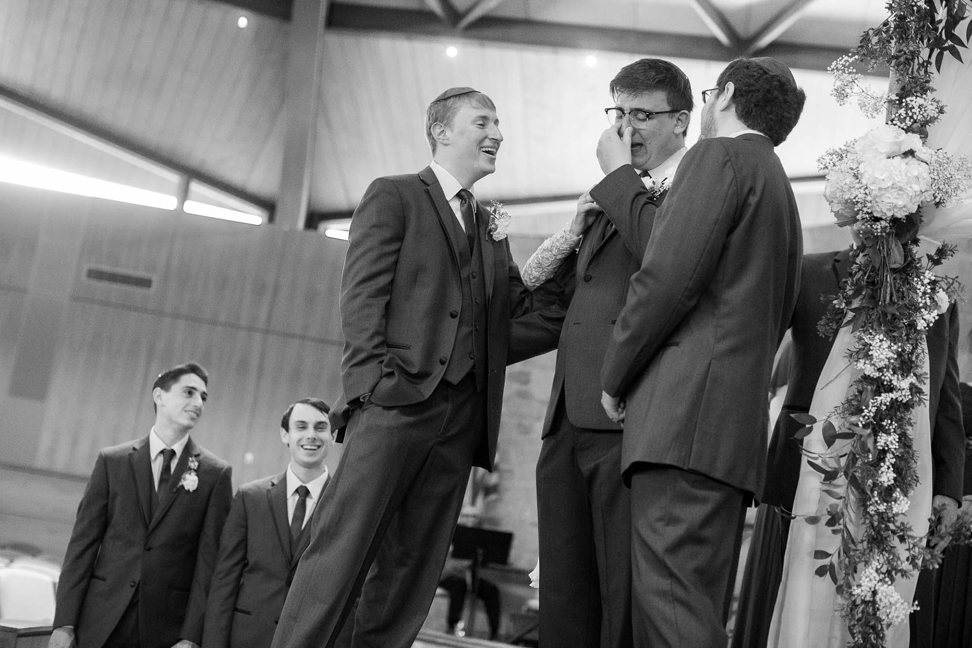Arienne and Avi wed at Beth Tfiloh on Sunday, June10, 2018.