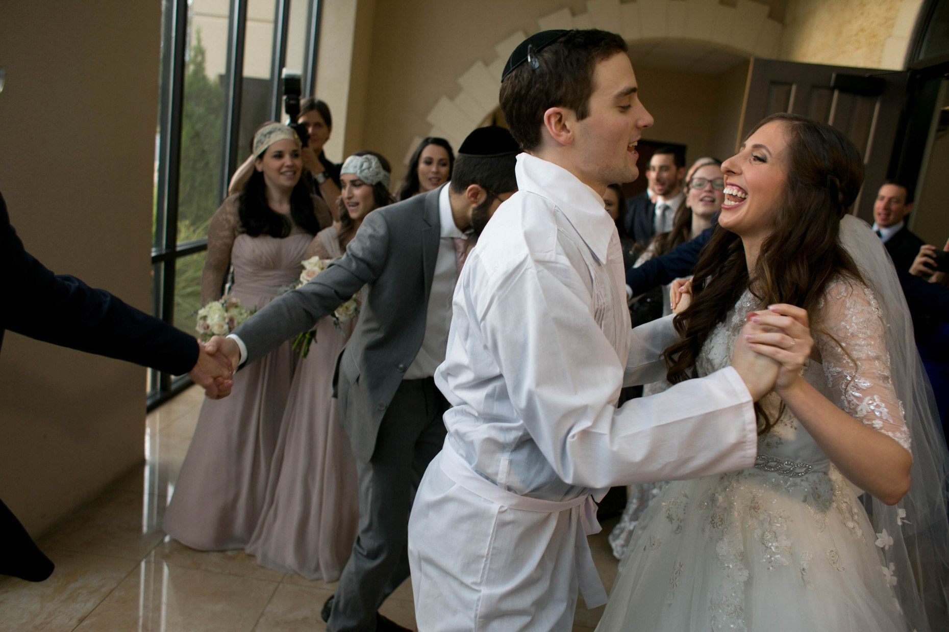 Rebecca and Gavriel's wedding at Shomrei Emunah on Sunday, November 22, 2015.