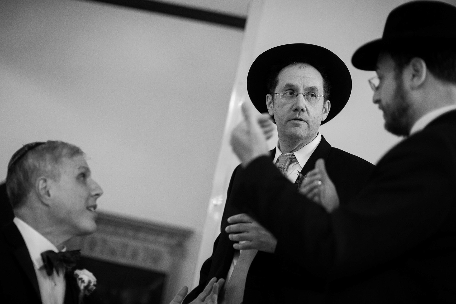 Modern Orthodox Jewish Wedding Grand Lodge Hunt Valley Baltimore Chosson Kallah Tish Bedeken Chuppah Party Portraits Spring Cloudy Rain Fran Berger