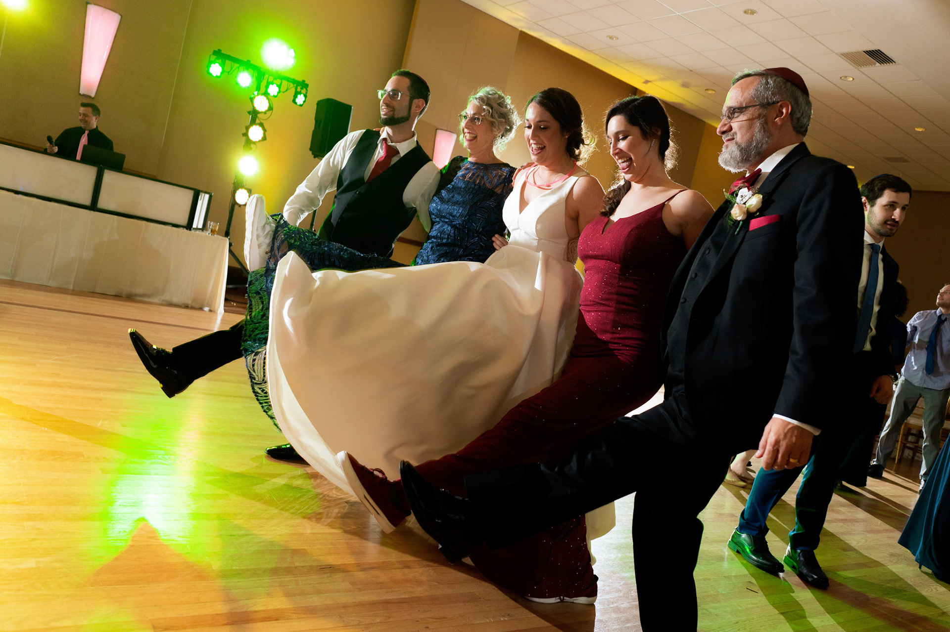 Wedding of Rebecca and Elliot at Beth Tfiloh in Pikesville, MD on Sunday, December 12, 2021.