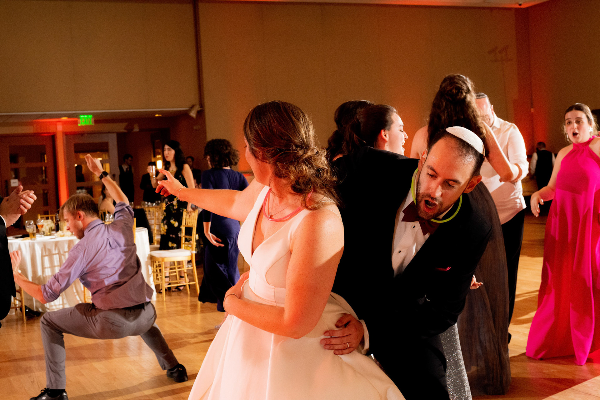 Wedding of Rebecca and Elliot at Beth Tfiloh in Pikesville, MD on Sunday, December 12, 2021.