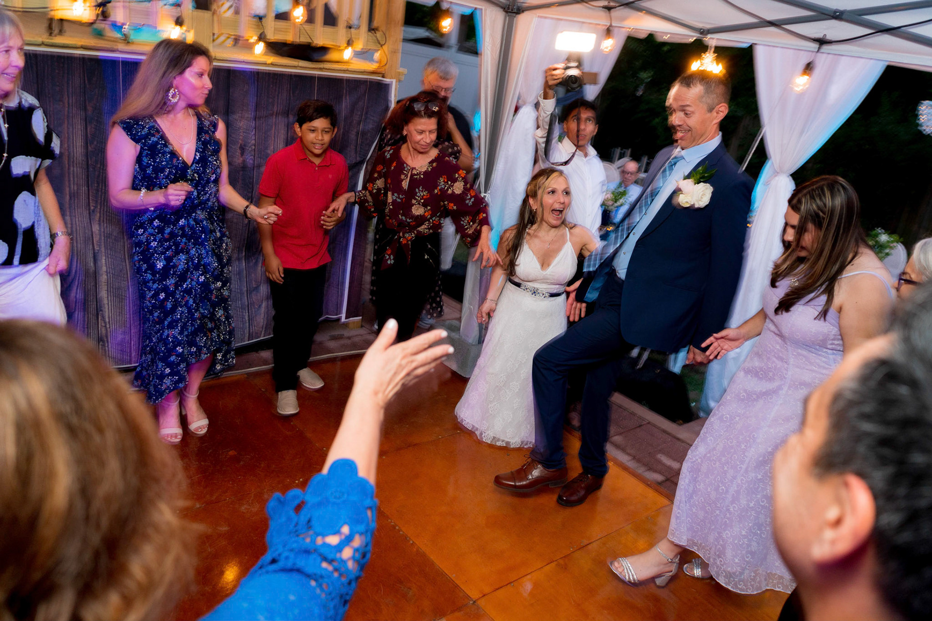 Marina and Mike’s intimate wedding at their home in Arlington, VA.