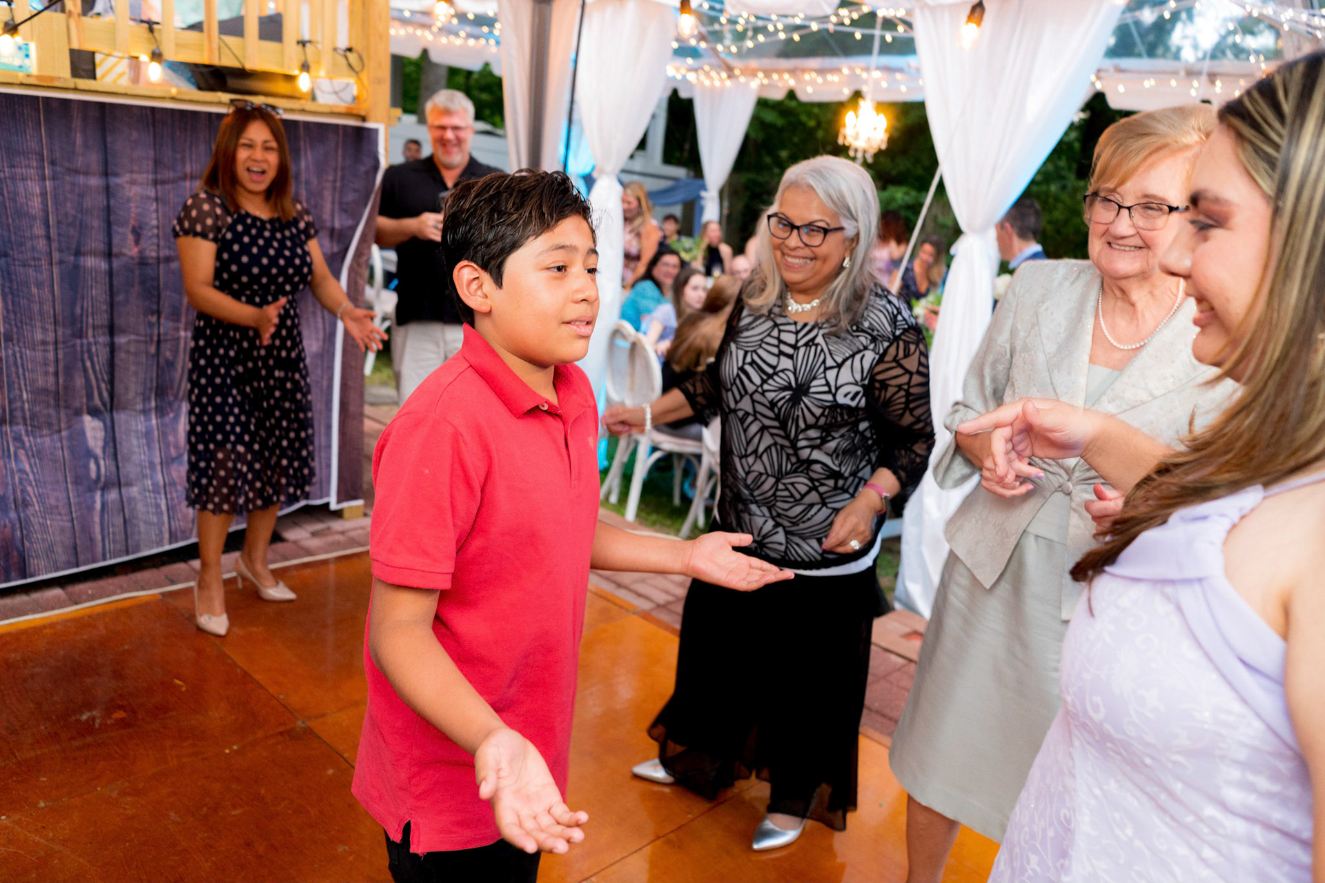 Marina and Mike’s intimate wedding at their home in Arlington, VA.