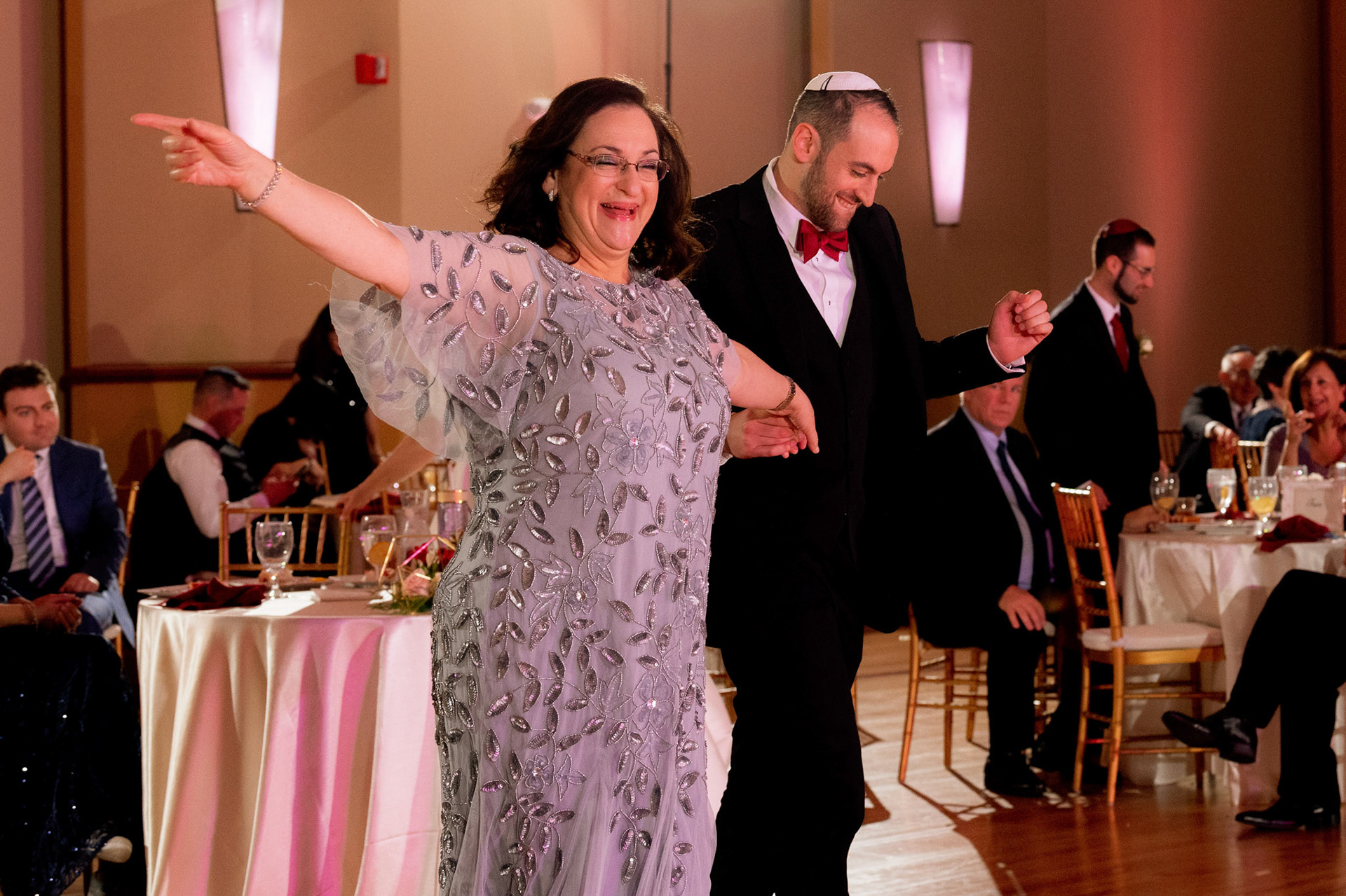 Wedding of Rebecca and Elliot at Beth Tfiloh in Pikesville, MD on Sunday, December 12, 2021.