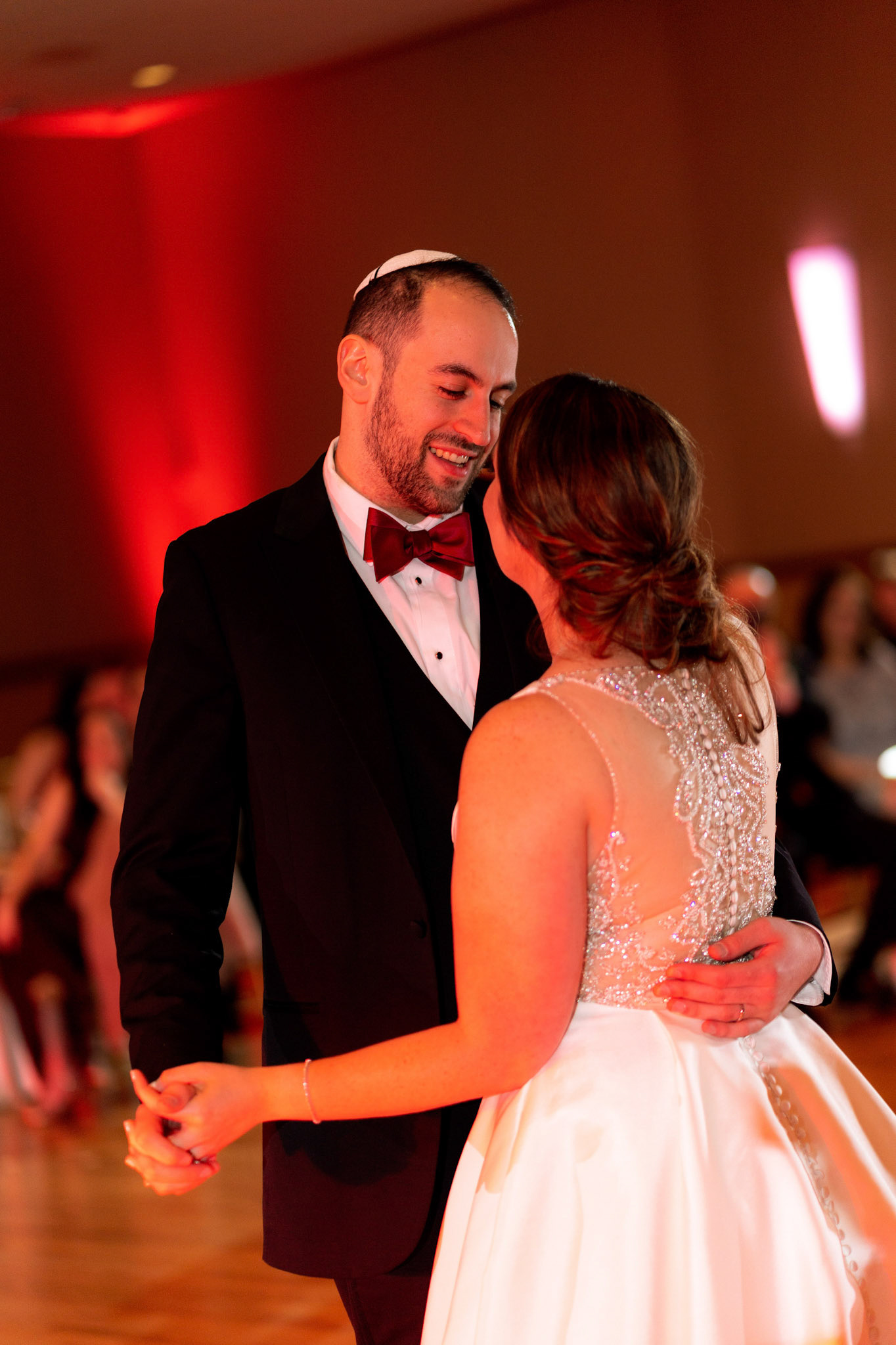 Wedding of Rebecca and Elliot at Beth Tfiloh in Pikesville, MD on Sunday, December 12, 2021.