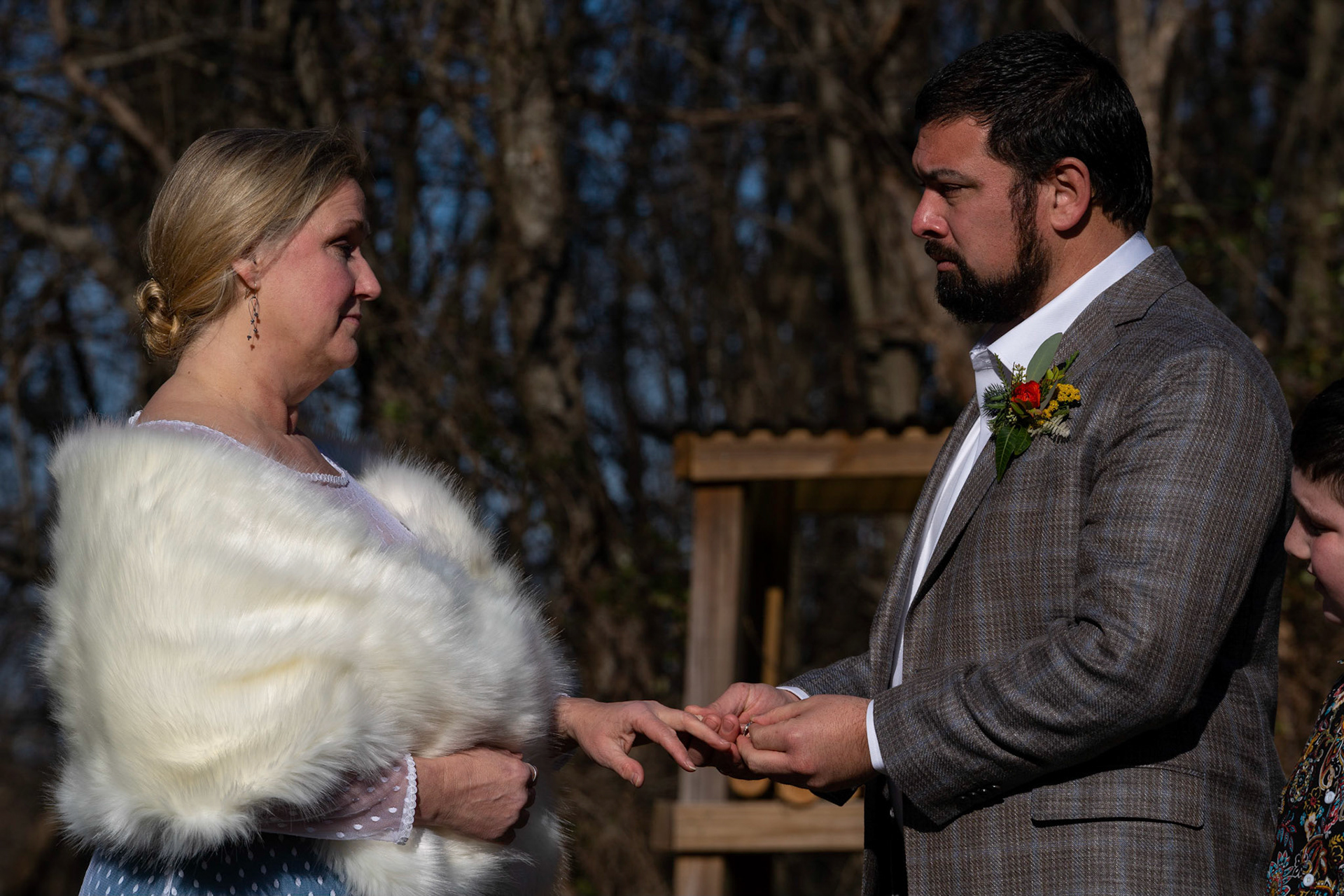 Sarah and Raj wed at their home in Parkton, MD on Sunday, December 27, 2020.