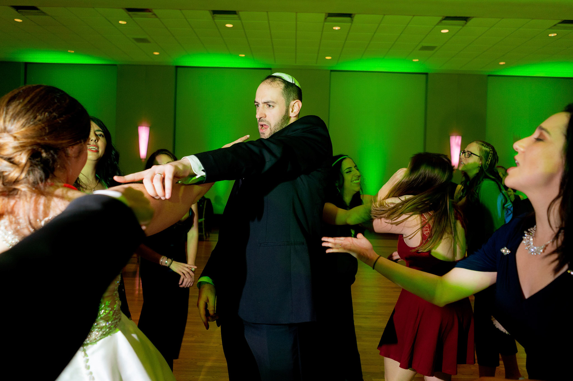 Wedding of Rebecca and Elliot at Beth Tfiloh in Pikesville, MD on Sunday, December 12, 2021.