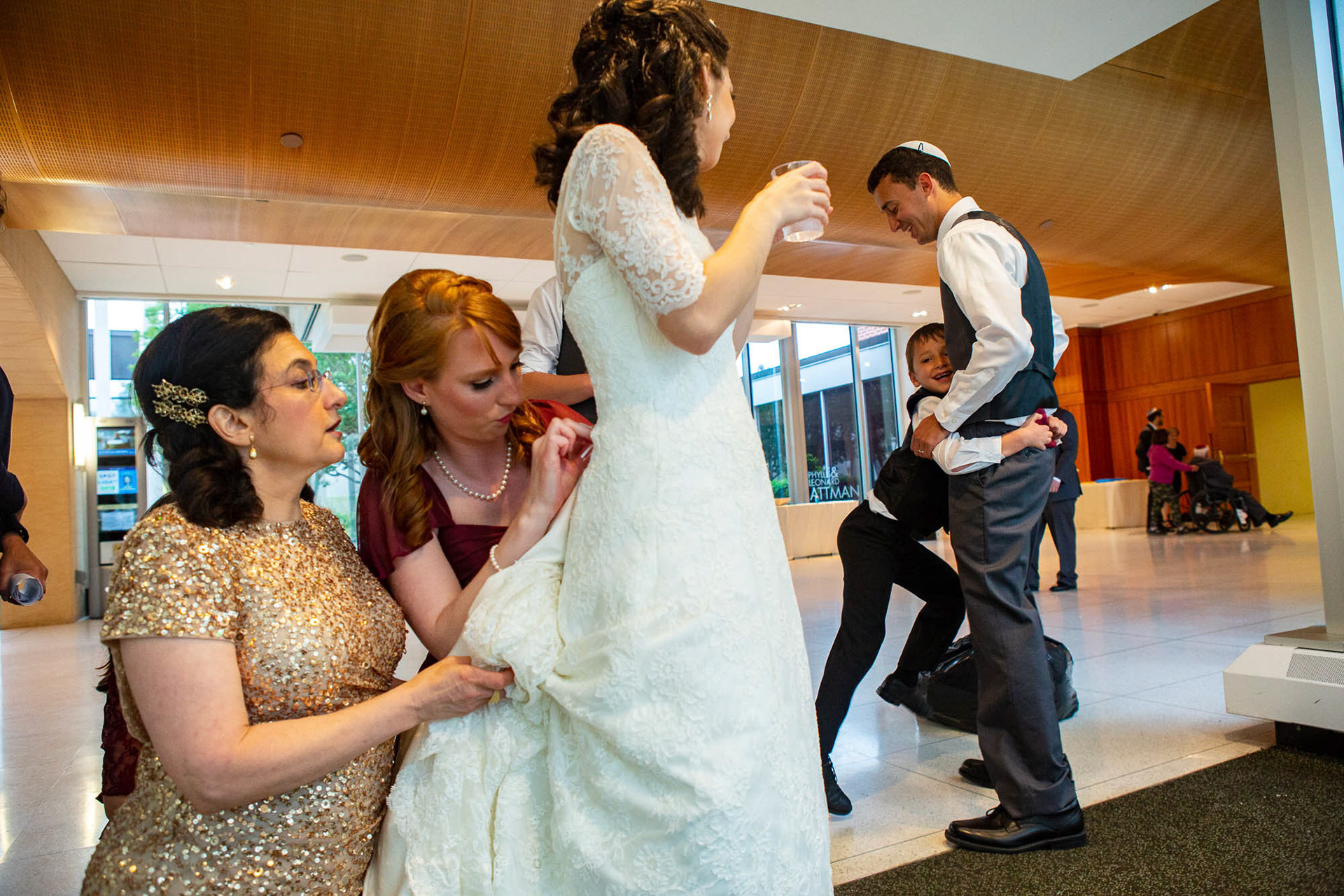 Arienne and Avi wed at Beth Tfiloh on Sunday, June10, 2018.
