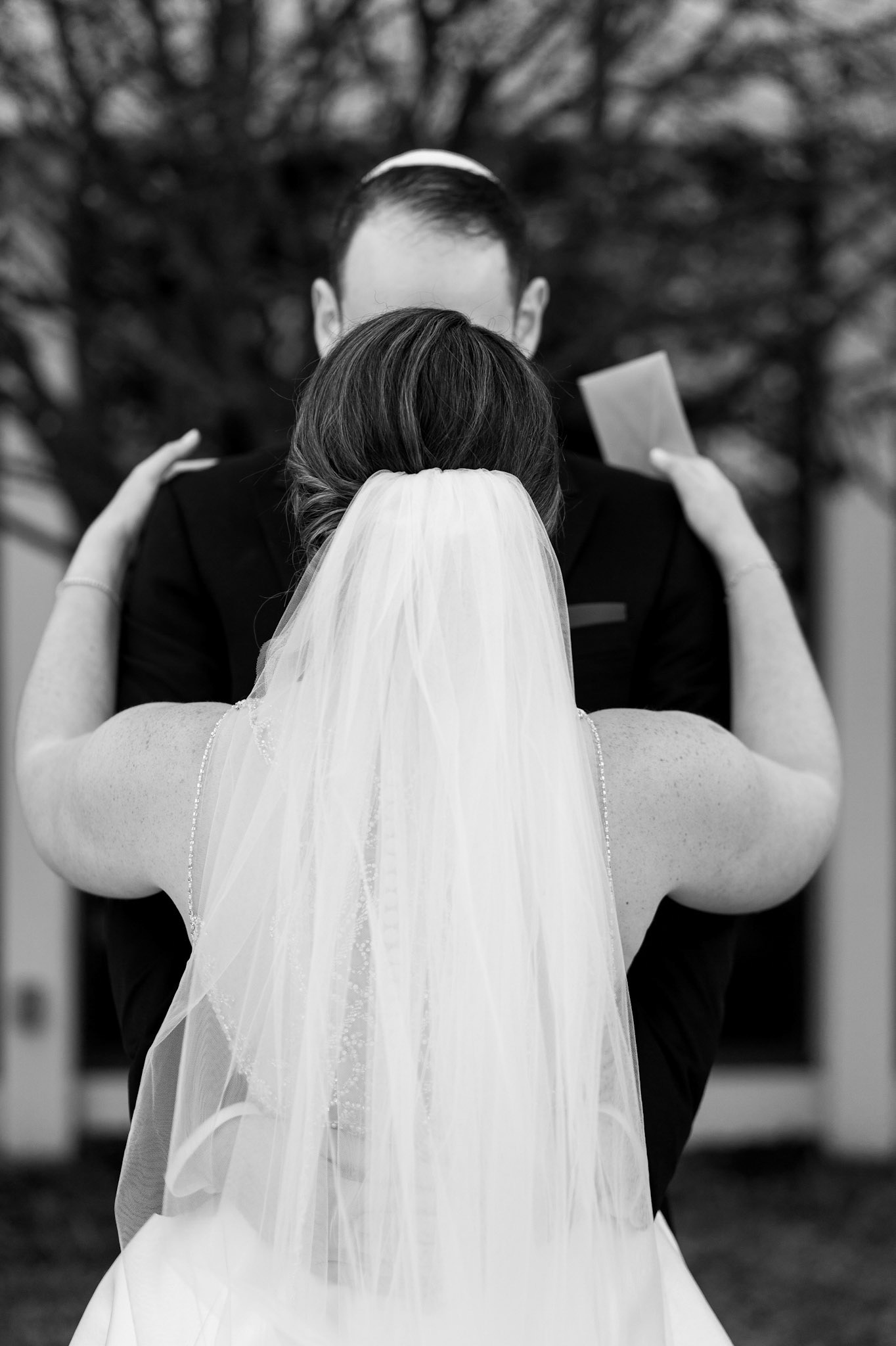 Wedding of Rebecca and Elliot at Beth Tfiloh in Pikesville, MD on Sunday, December 12, 2021.