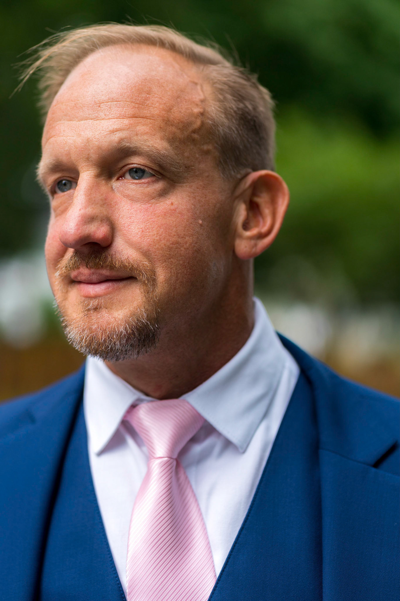 Marina and Mike’s intimate wedding at their home in Arlington, VA.