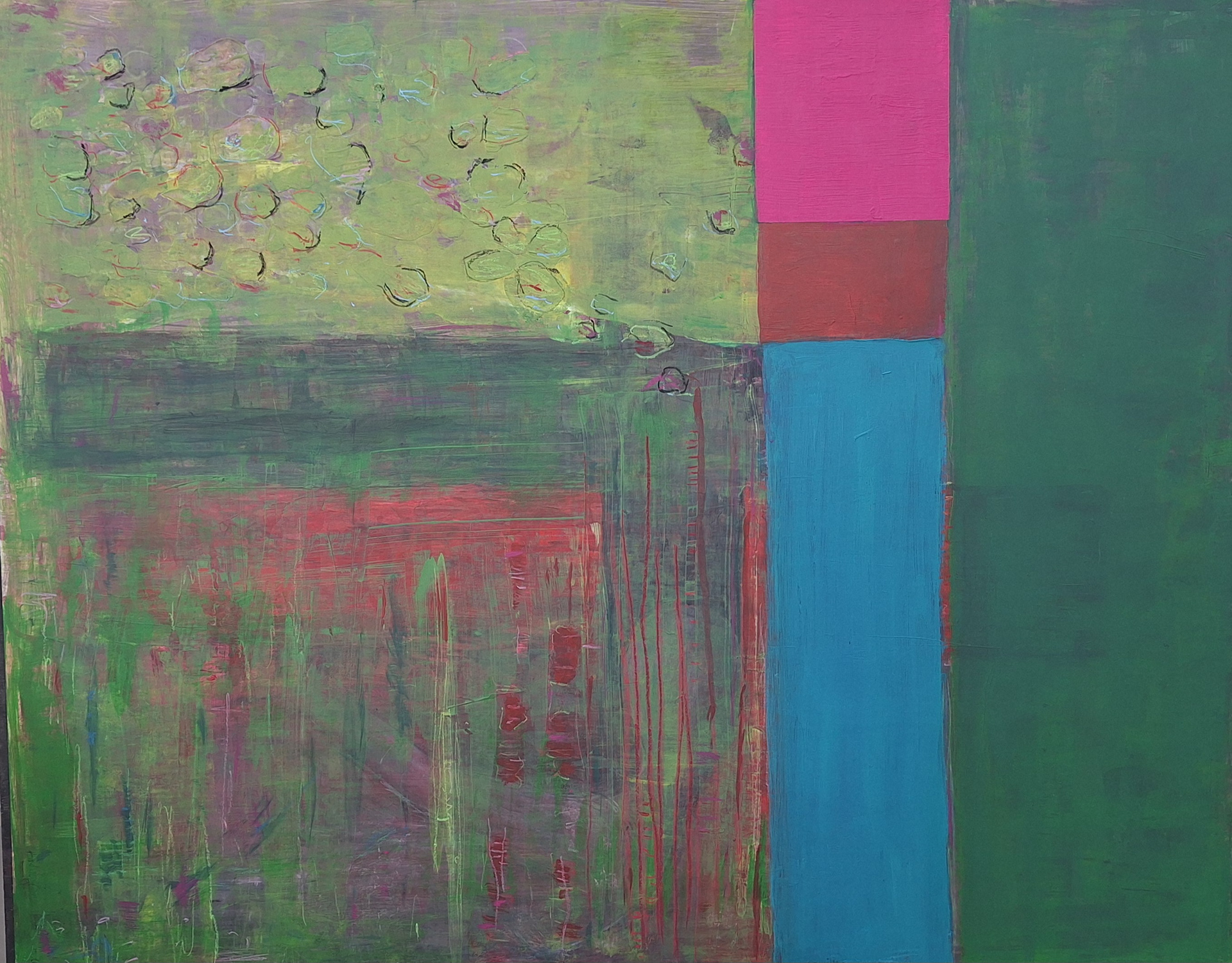 ohne Titel, Acryl, 80 x 90 cm, 2025