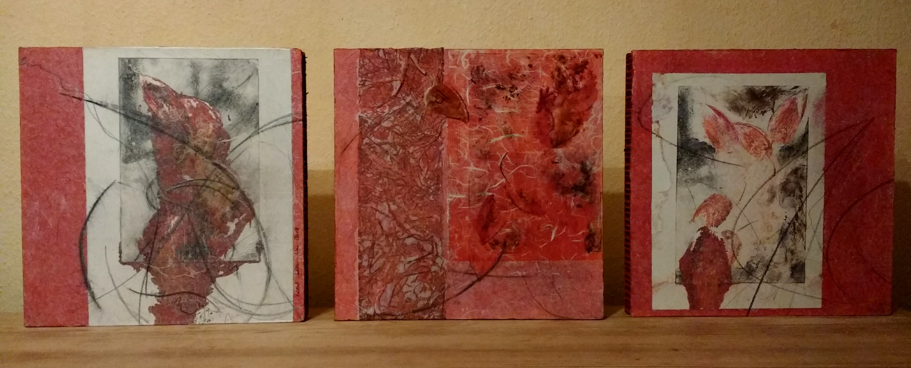 Lampions, 3-Serie, Materialmix, 40x40 cm