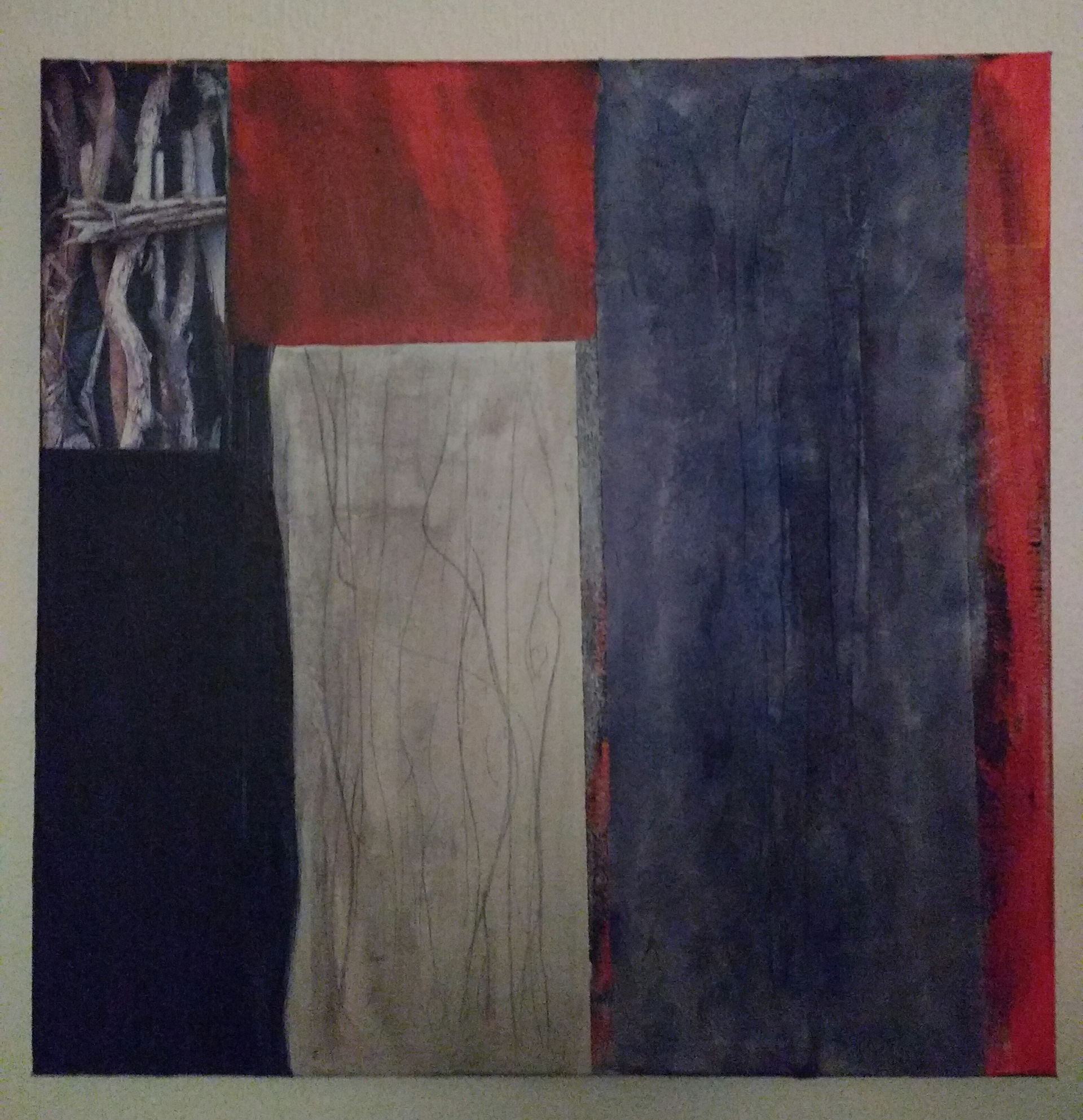 ohne Titel, Collage, 50x50 cm