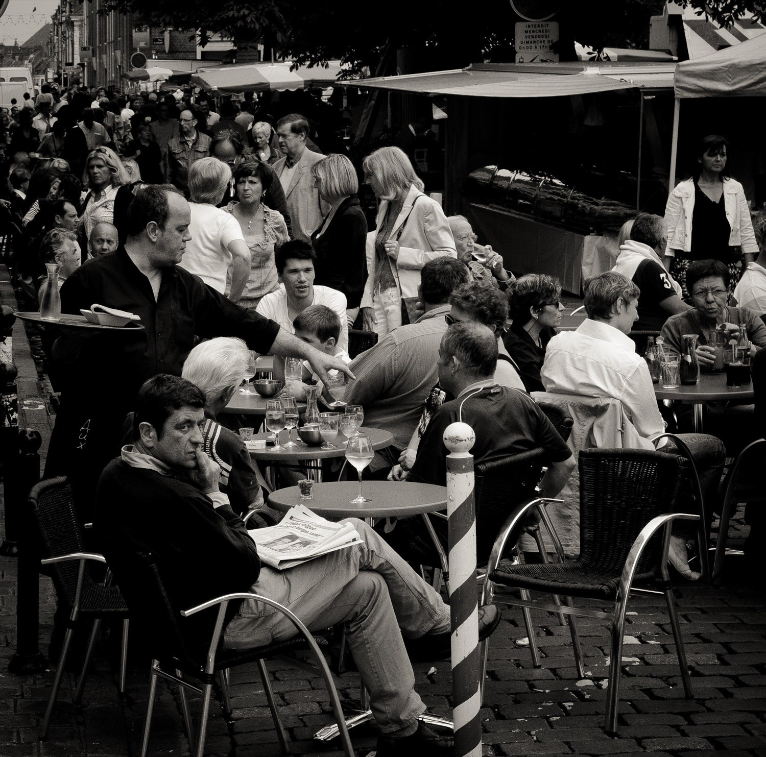 Drink time at the market