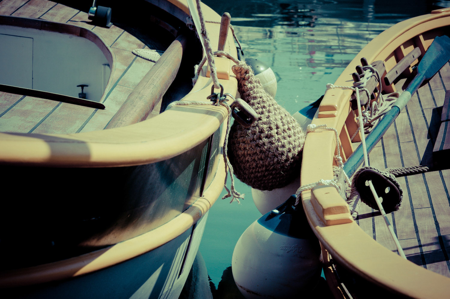 between boats