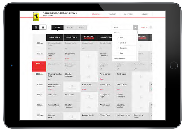 Tablet calendar