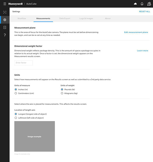 Settings screen 2