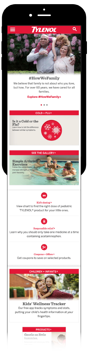 New homepage mobile