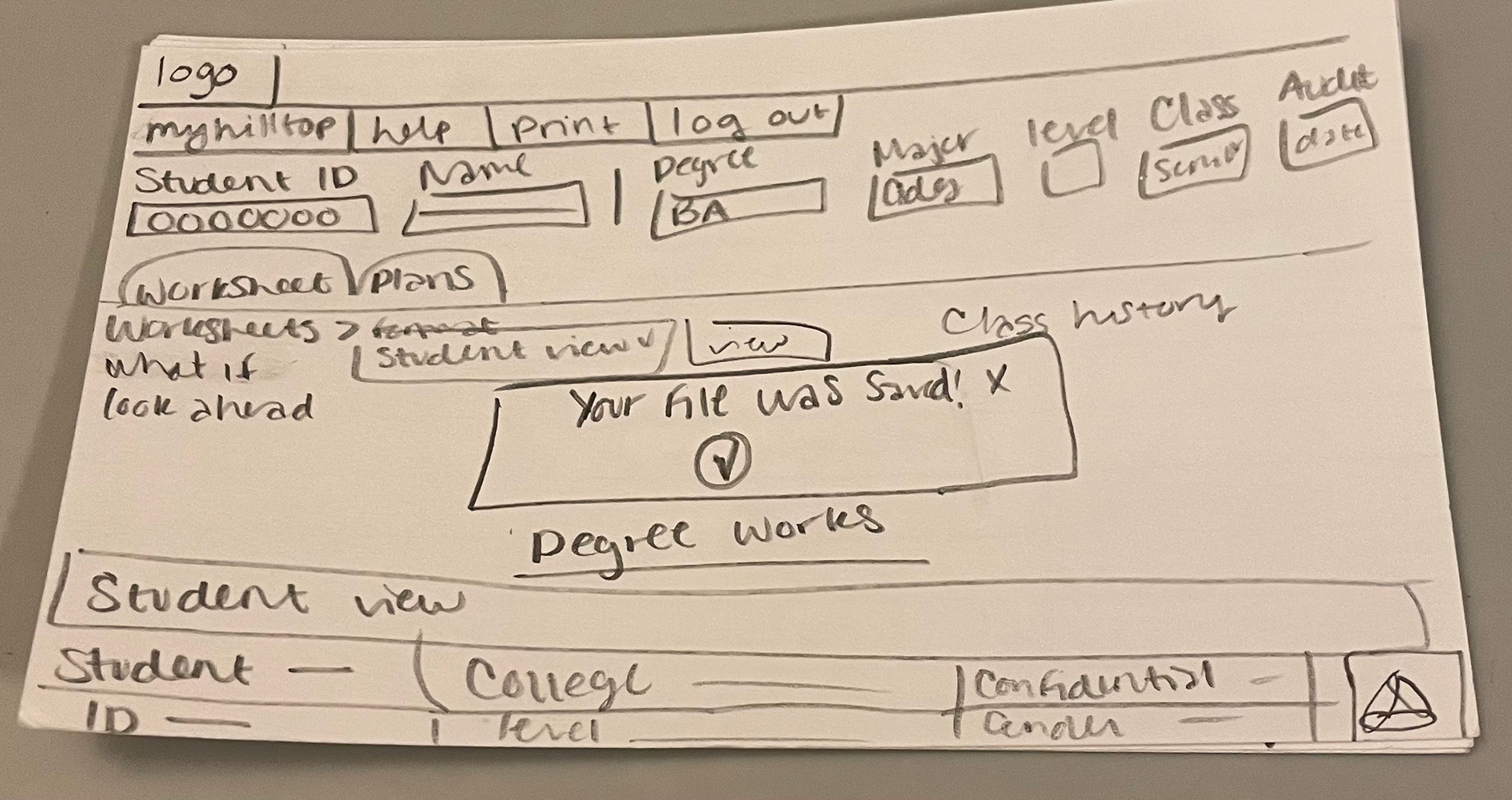 Solution Sketch, Screen 3