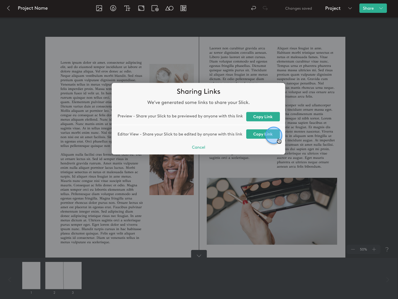 Sharing Project via Link