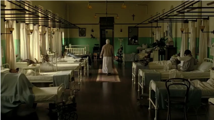 The Main Hospital Area, Screen Capture from The Fall directed by Tarsem Singh