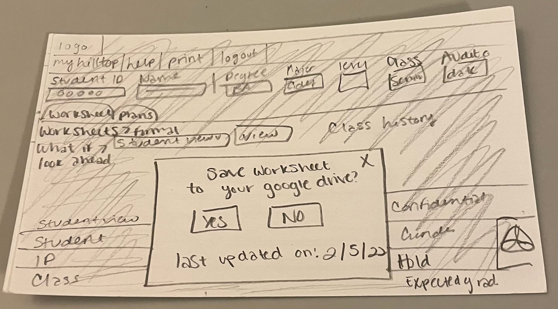 Solution Sketch, Screen 2