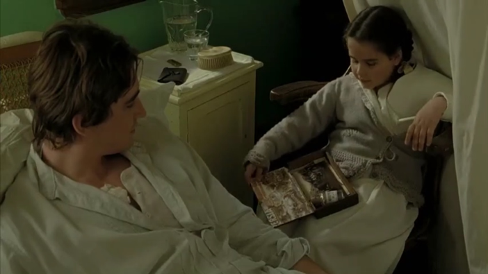 Alexandria Visits Roy At His Hospital Bed, Screen Capture from The Fall directed by Tarsem Singh