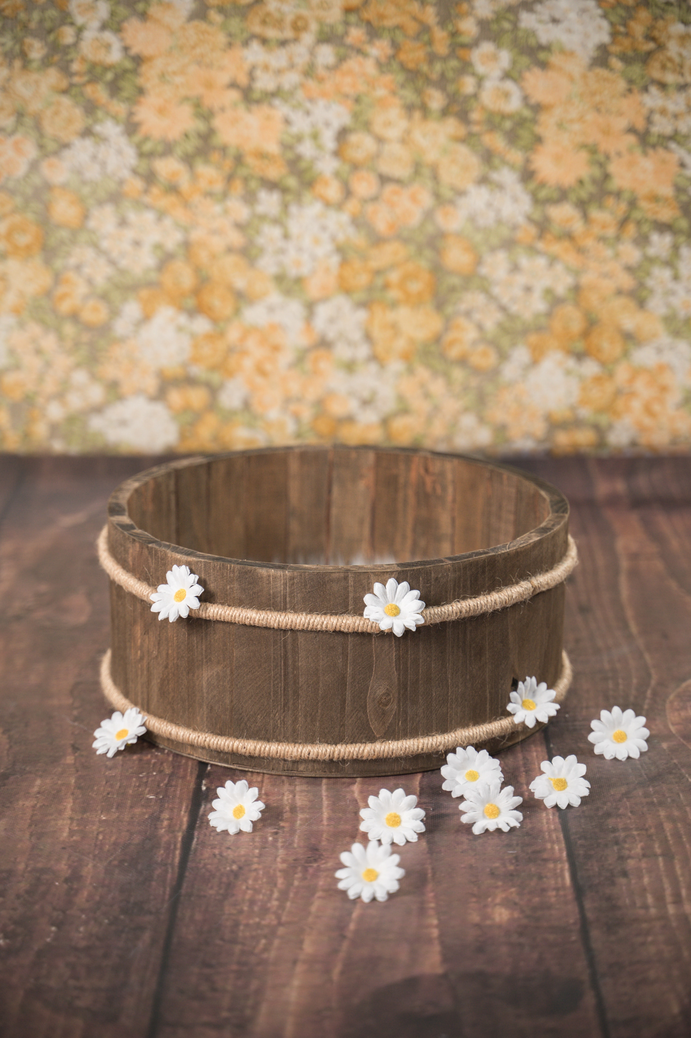 Daisy Day med blomsterbaggrund