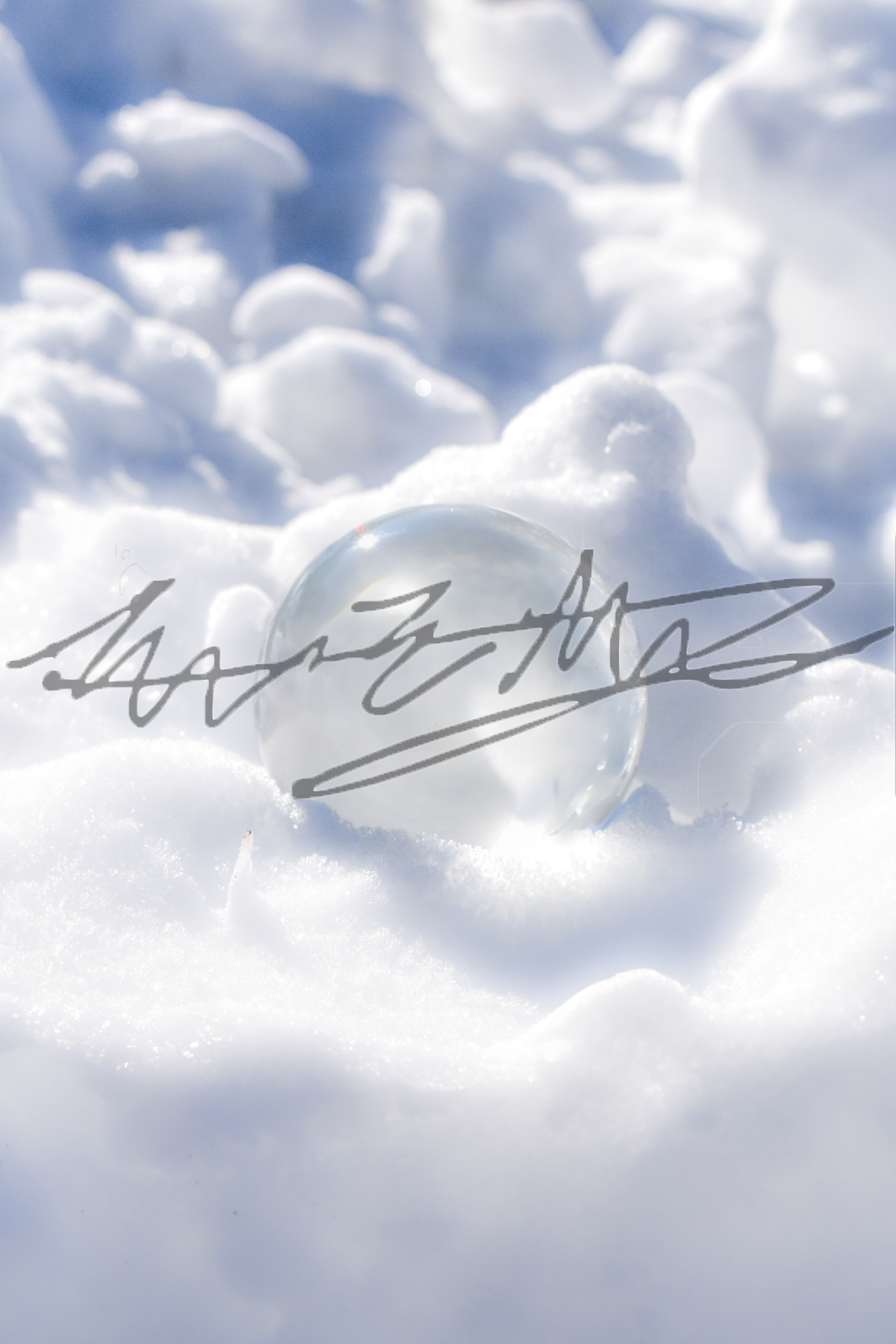 "Snow Globe Glass Orb"