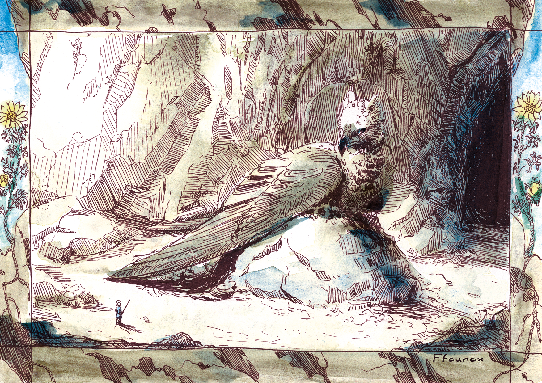 Inkt, waterverf en bewerking in Photoshop