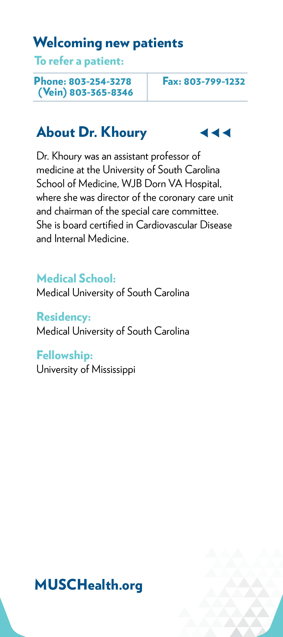 Back of card
