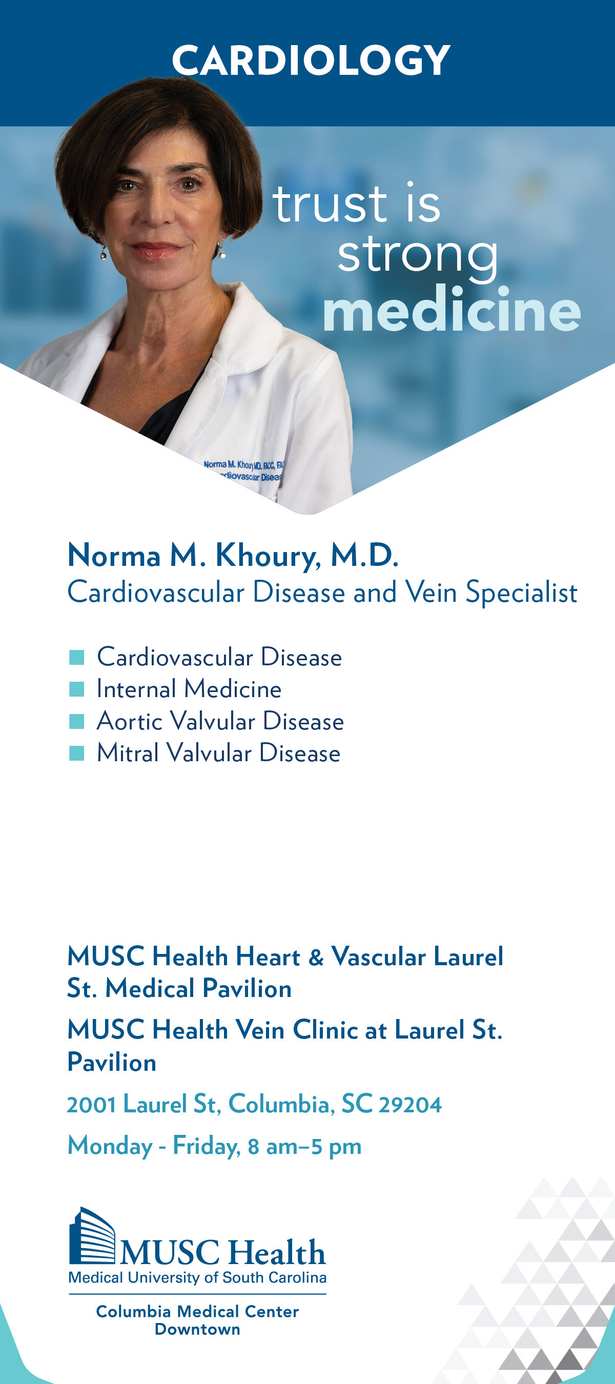 Doctor Rack Card. Collaborative work made with Adobe Indesign.