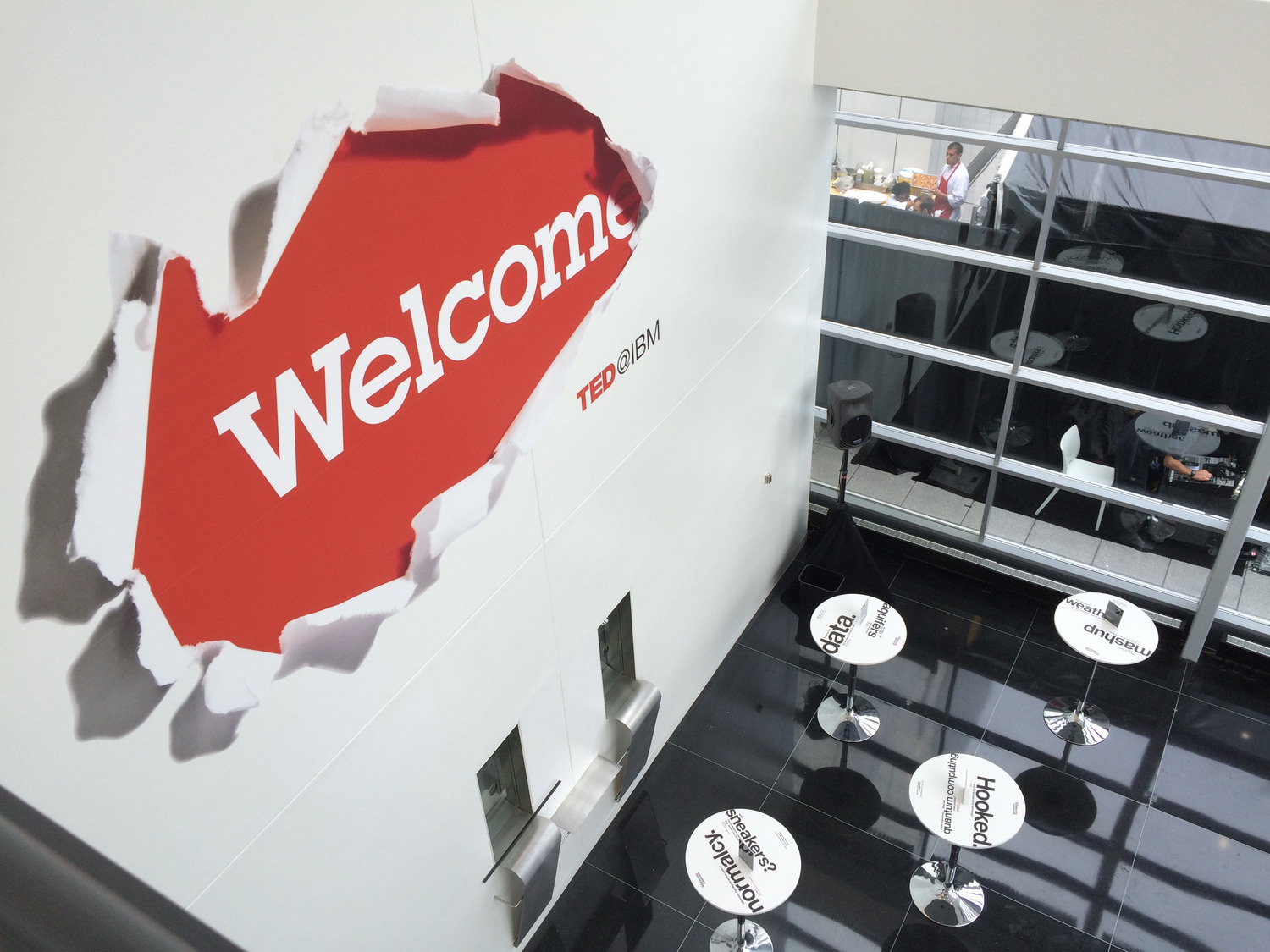 TED@IBM / Welcome wall graphic