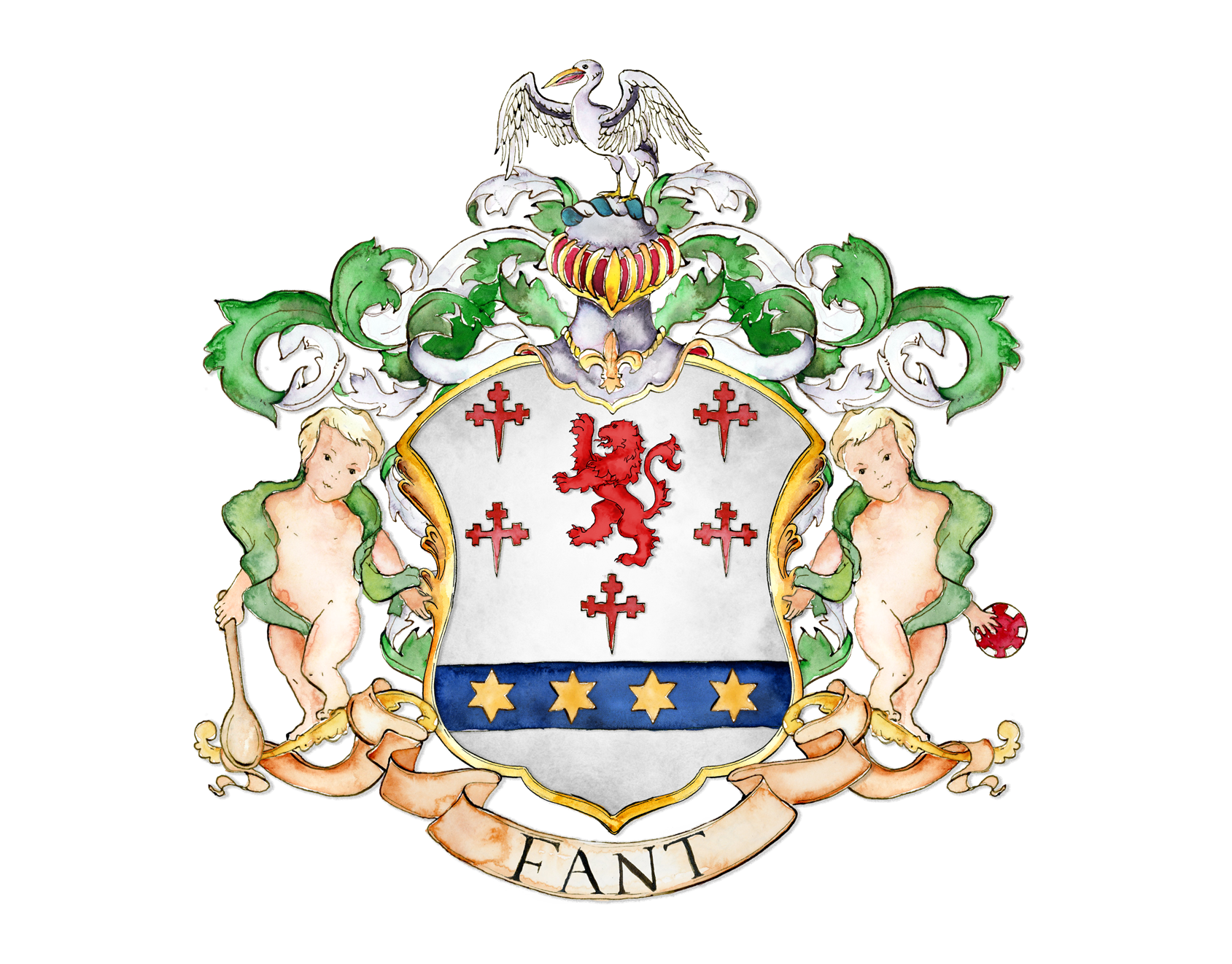 Герб семьи. Фамильный герб семьи. Family Crest. Оригинальный герб.