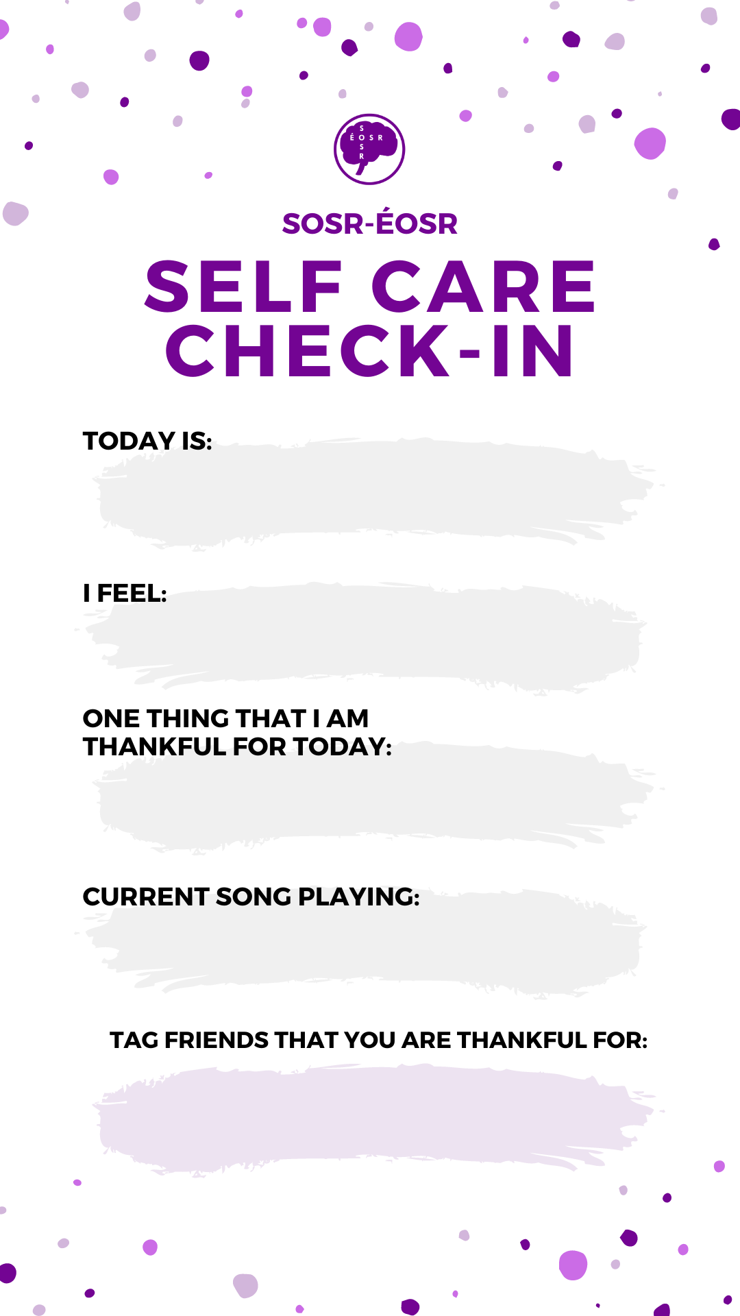 Self Care Check In