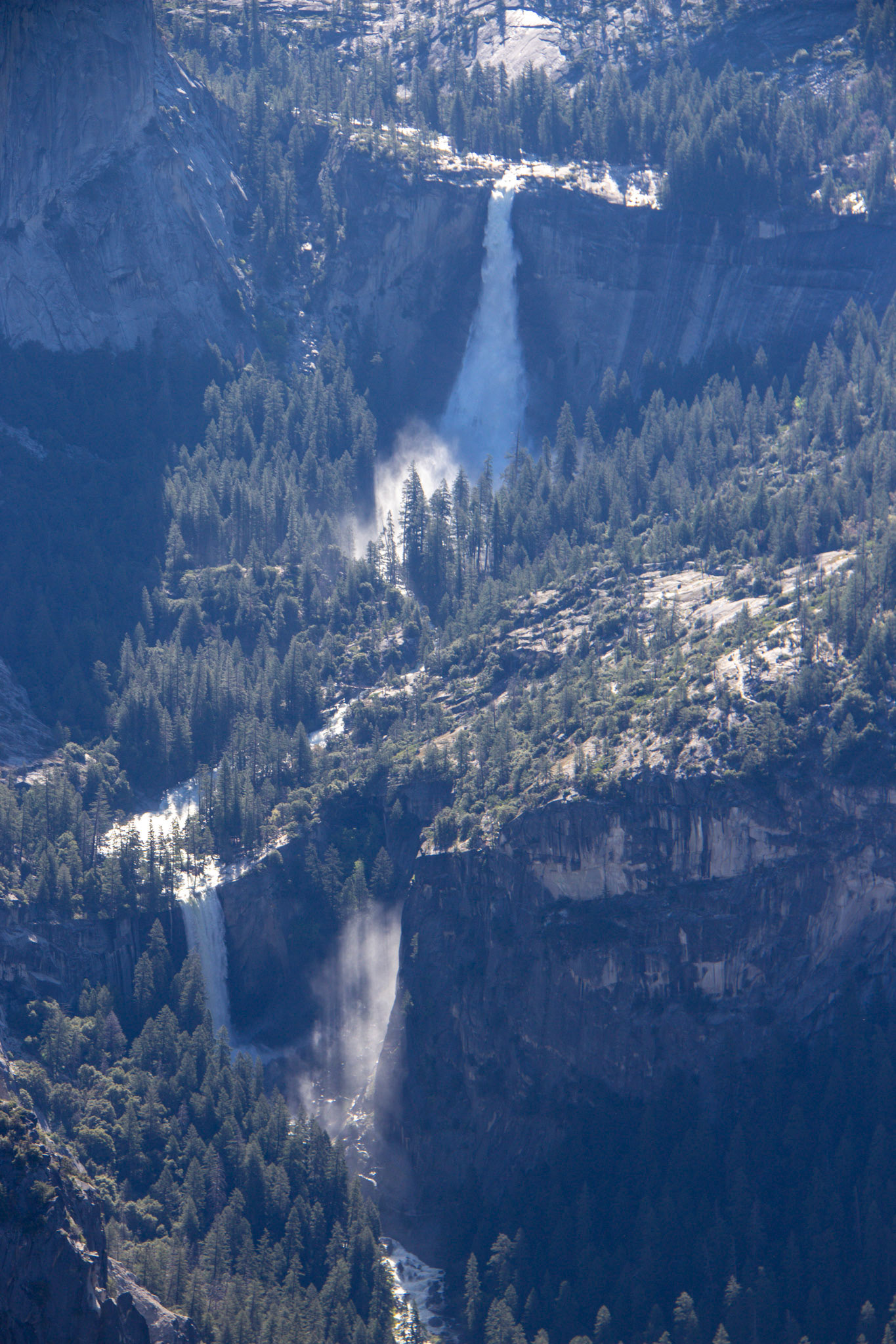 Nevada and Vernal Falls