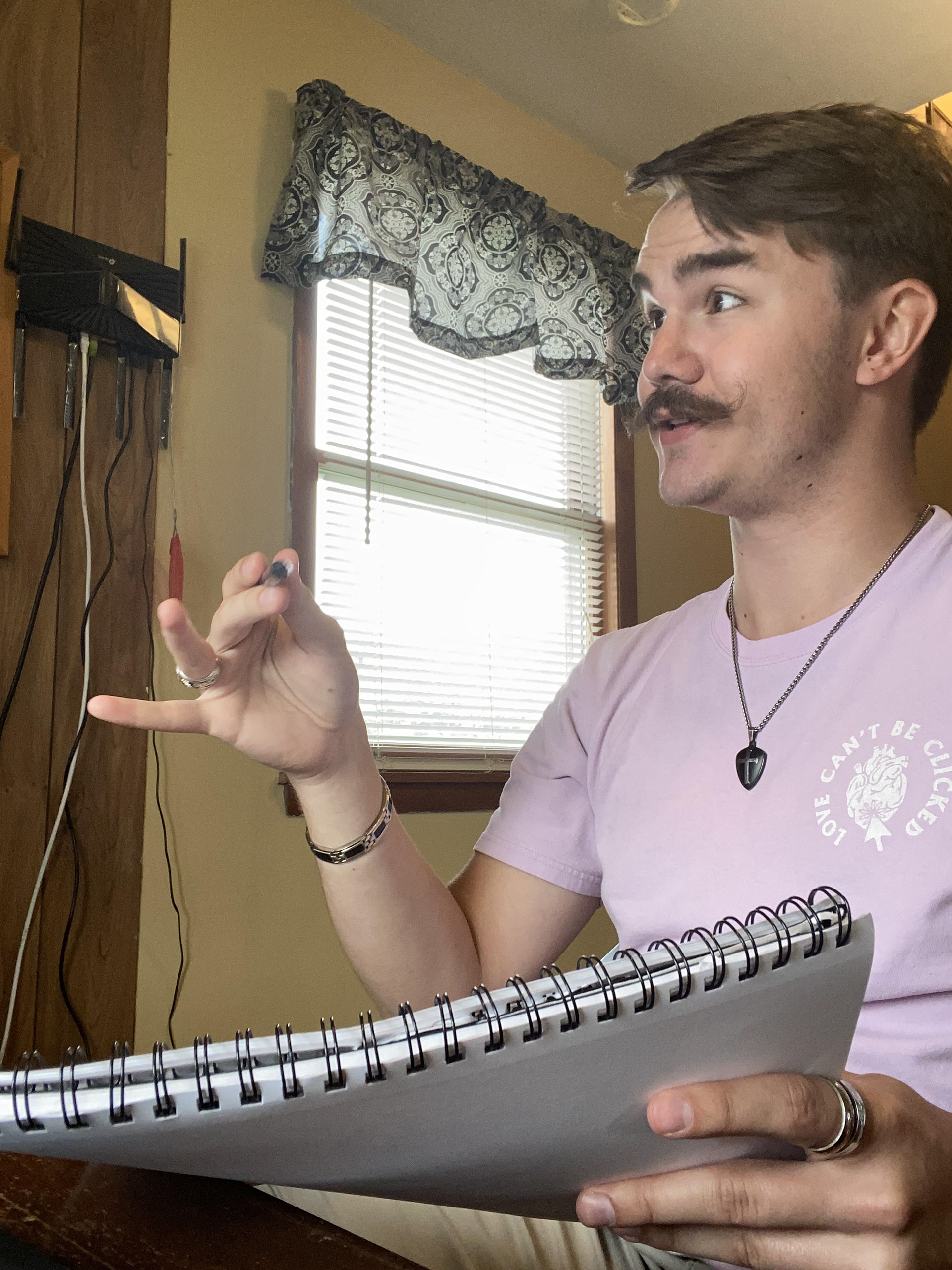 Stephen receives your feedback and begins sketching and designing changes!