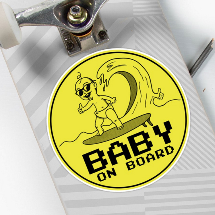 Baby on Board sticker design