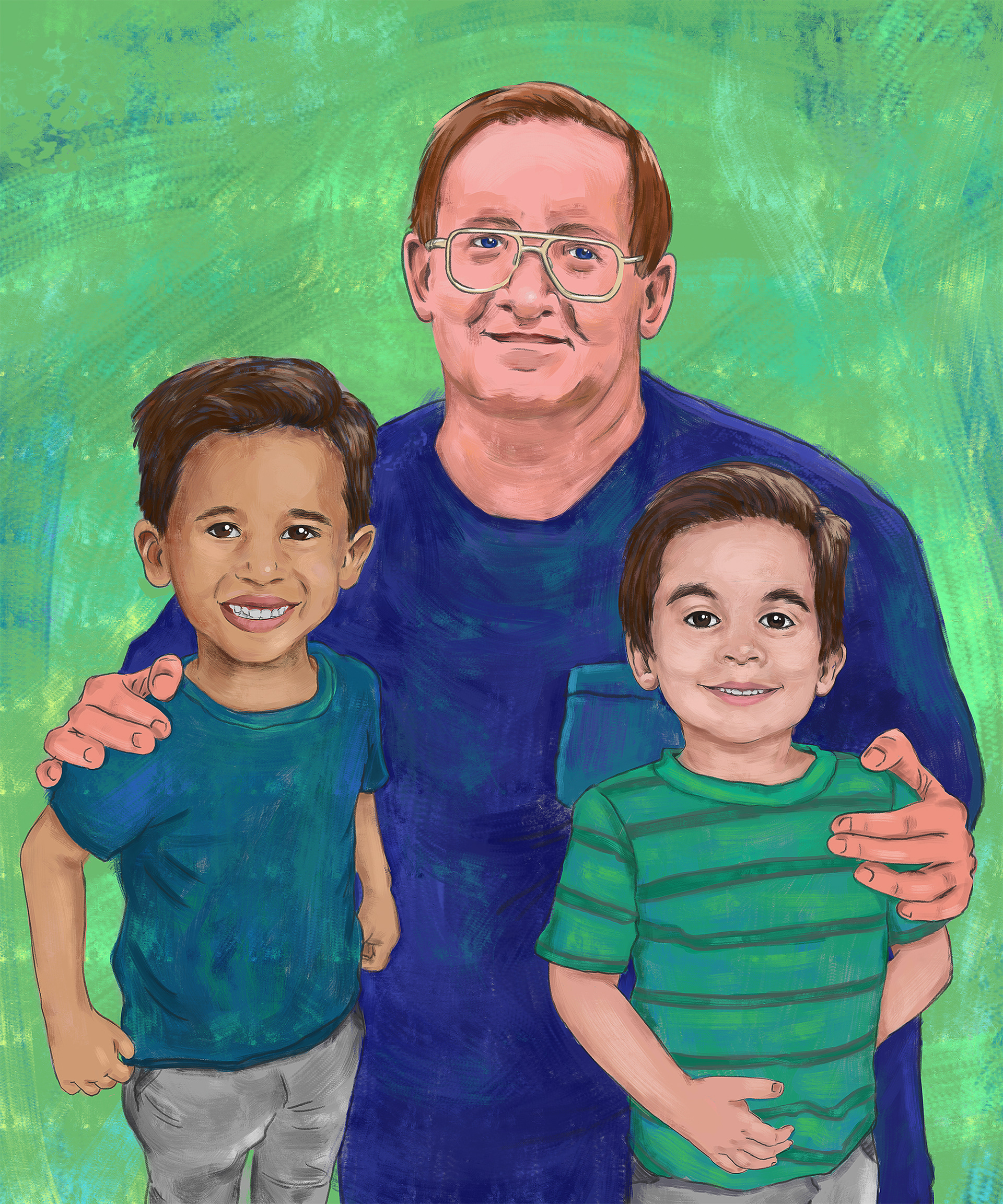 Commissioned family portrait