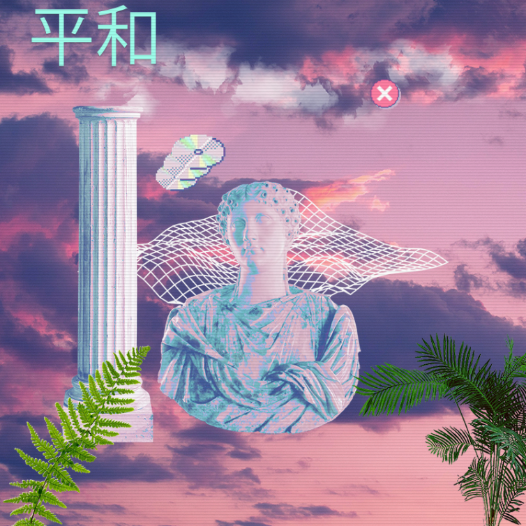 Vaporwave collage