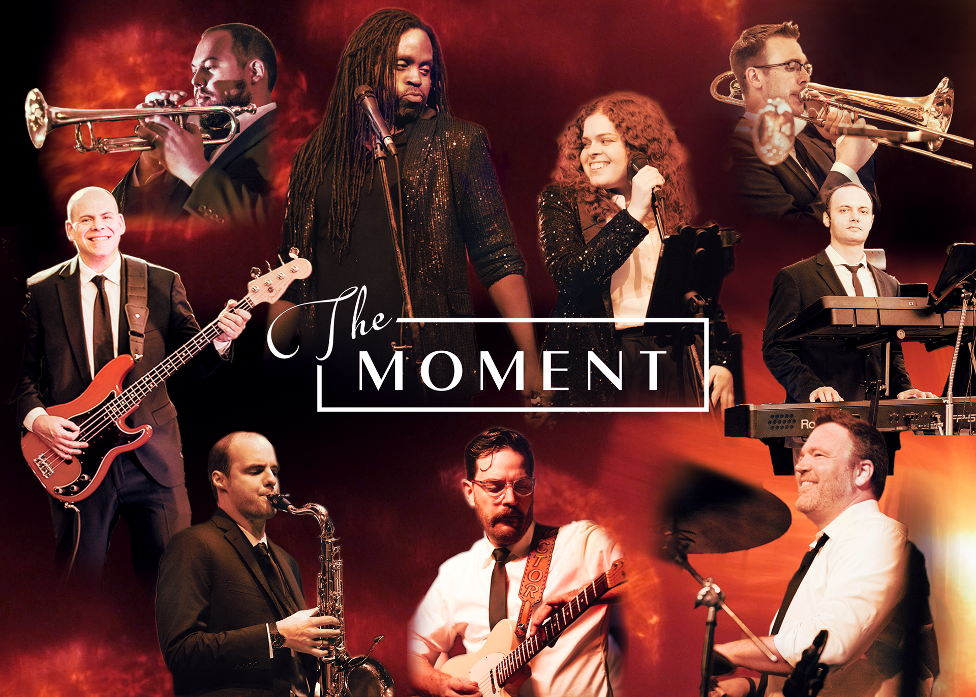 Flyer design for Houston band The Moment
