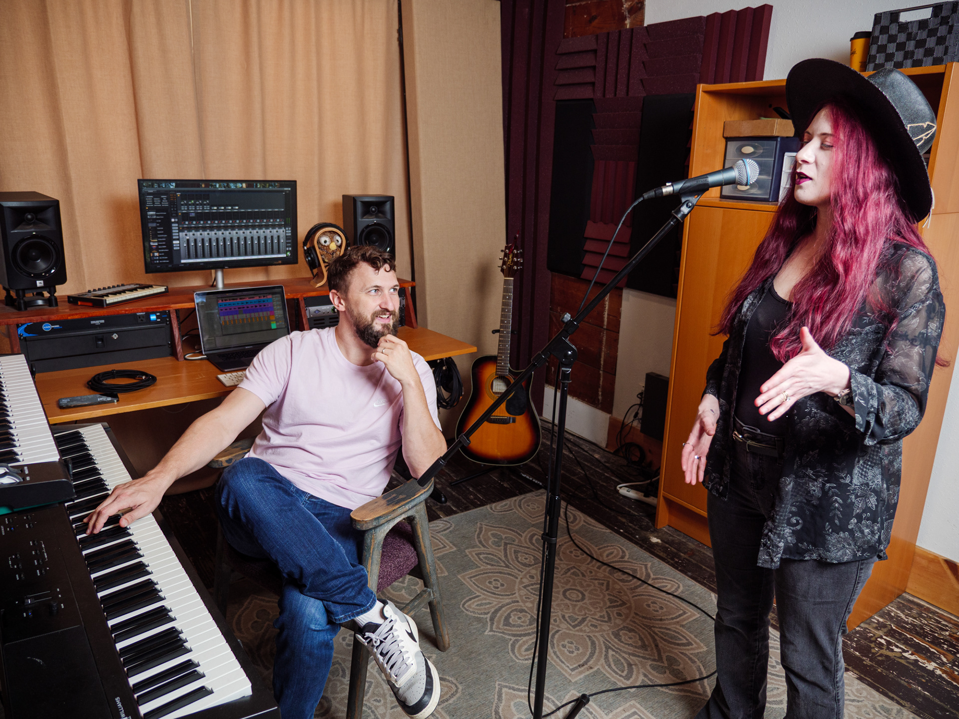 Dustin at DM Music Studios