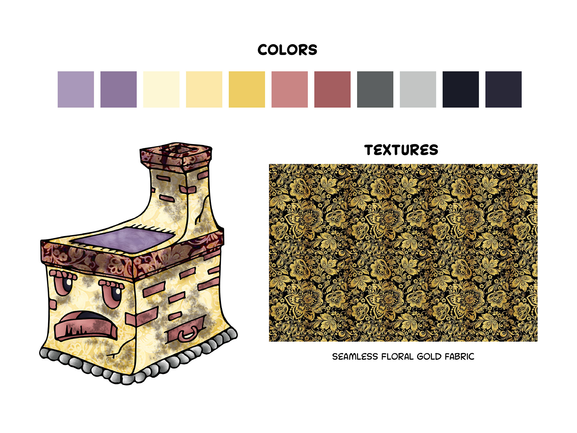 The Stove Color Scheme & Textures.