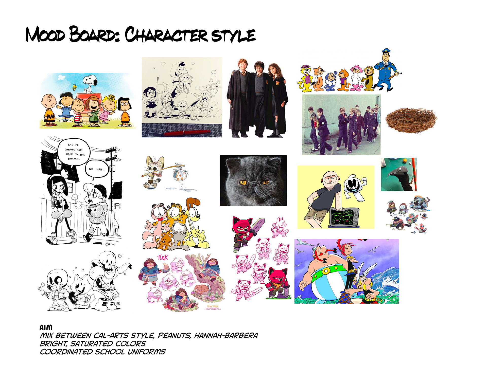 Character Style Mood Board.