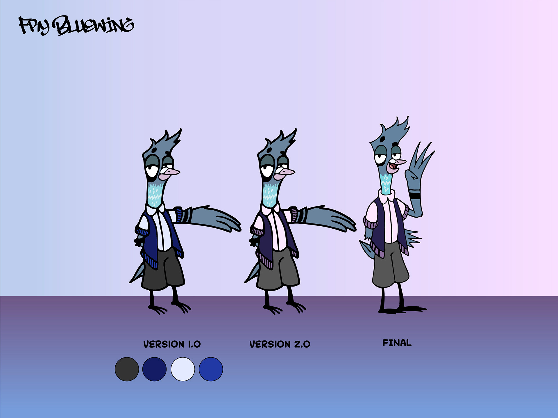 Fry Bluewing. Evolution.