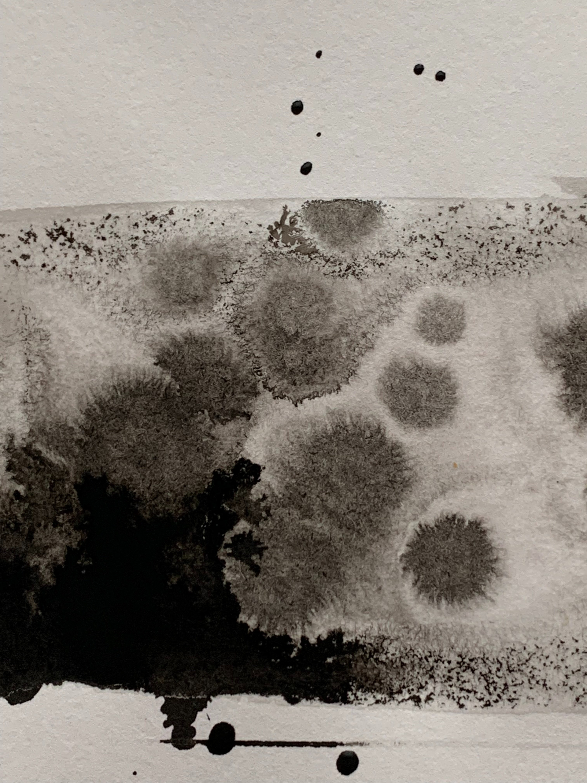 Ink Stains Close-up.