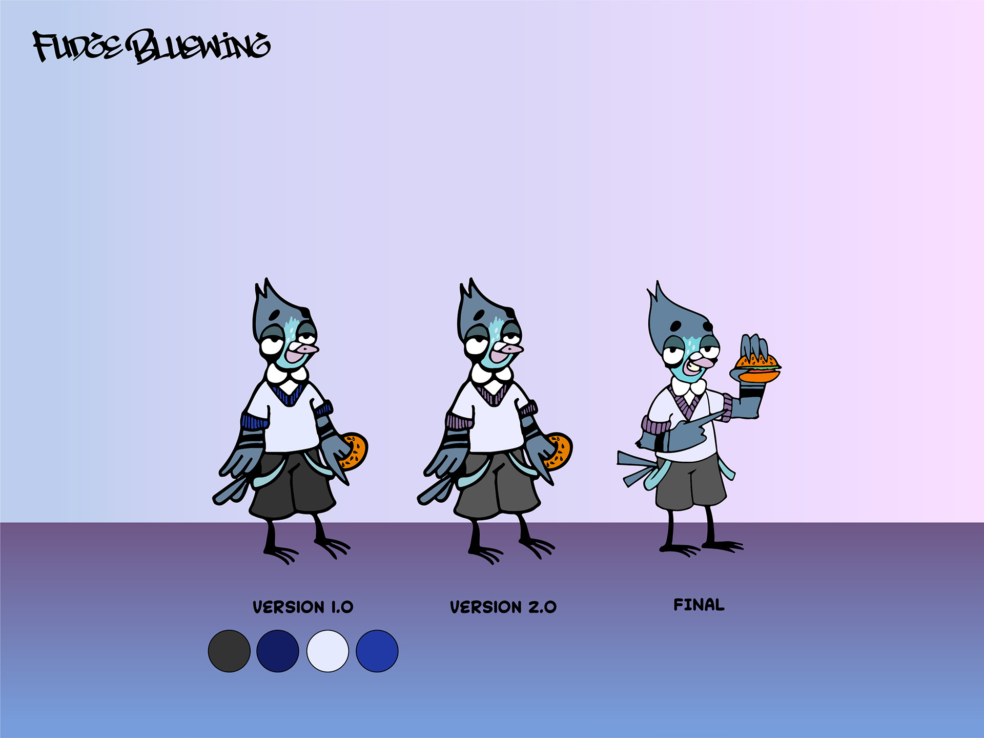Fudge Bluewing. Evolution.